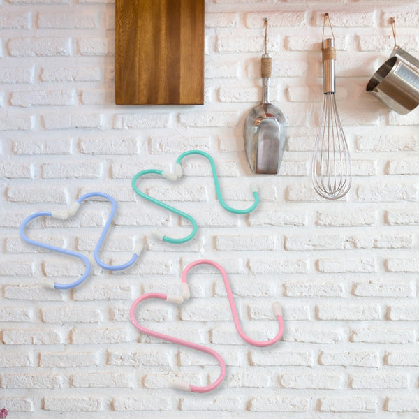 S Shape Metal Hooks for Hanging, Heavy Duty S Shaped Hooks (6 Pcs Set)