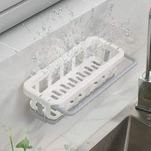 Hanging Drain Rack & Sponge Holder Basket for Kitchen Sink Storage