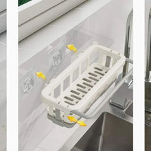 Hanging Drain Rack & Sponge Holder Basket for Kitchen Sink Storage