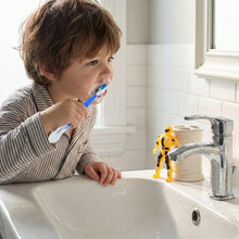 cartoon robot toothbrush set